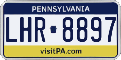 PA license plate LHR8897