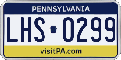 PA license plate LHS0299