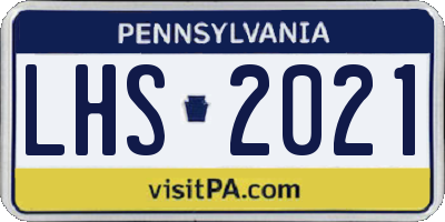 PA license plate LHS2021