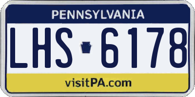 PA license plate LHS6178