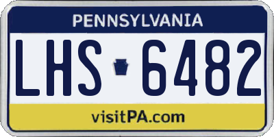PA license plate LHS6482