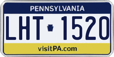 PA license plate LHT1520