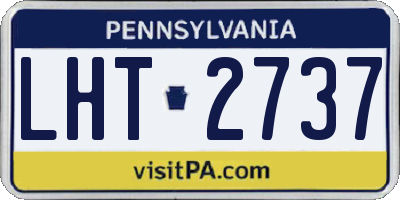 PA license plate LHT2737