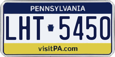 PA license plate LHT5450