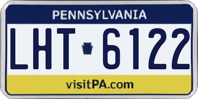 PA license plate LHT6122