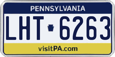 PA license plate LHT6263