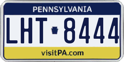 PA license plate LHT8444