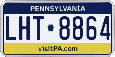 PA license plate LHT8864