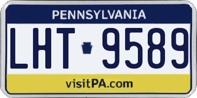 PA license plate LHT9589