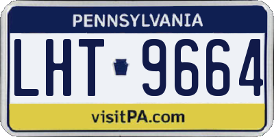 PA license plate LHT9664