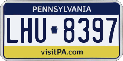 PA license plate LHU8397