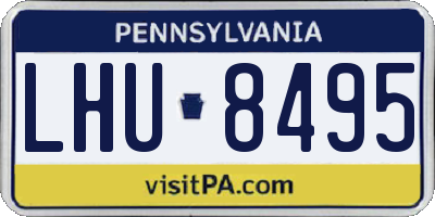 PA license plate LHU8495