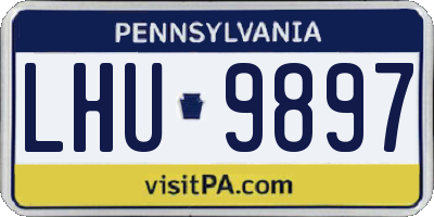 PA license plate LHU9897
