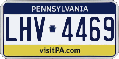 PA license plate LHV4469