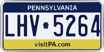 PA license plate LHV5264
