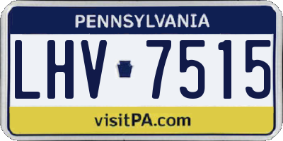 PA license plate LHV7515