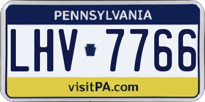 PA license plate LHV7766