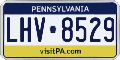 PA license plate LHV8529