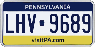 PA license plate LHV9689