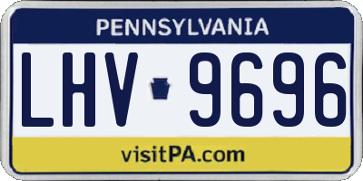 PA license plate LHV9696