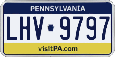 PA license plate LHV9797