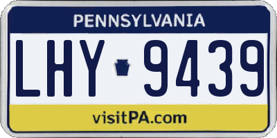 PA license plate LHY9439