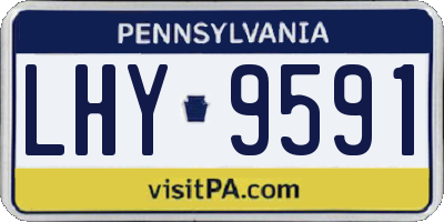 PA license plate LHY9591