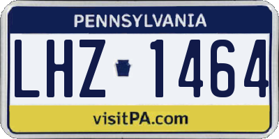 PA license plate LHZ1464