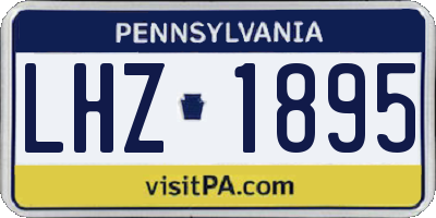 PA license plate LHZ1895