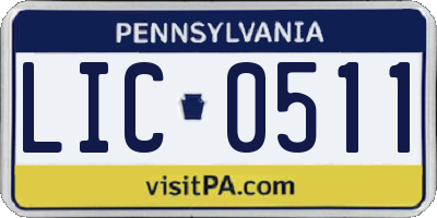 PA license plate LIC0511