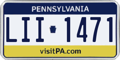 PA license plate LII1471