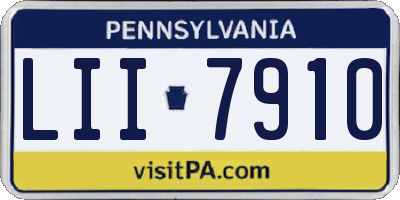 PA license plate LII7910