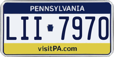 PA license plate LII7970