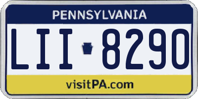 PA license plate LII8290