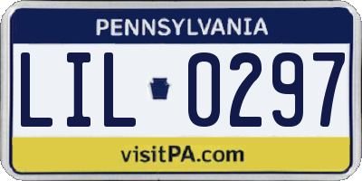 PA license plate LIL0297