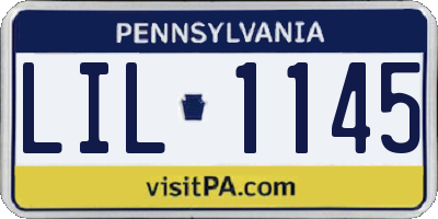 PA license plate LIL1145