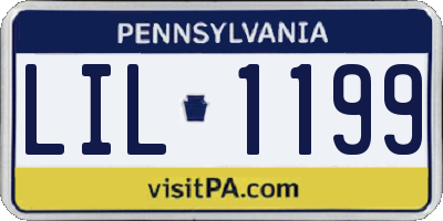 PA license plate LIL1199