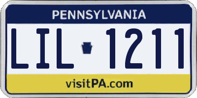 PA license plate LIL1211