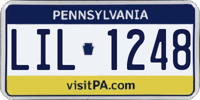 PA license plate LIL1248