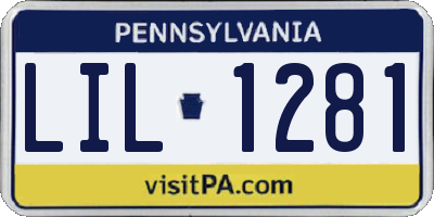 PA license plate LIL1281