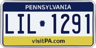 PA license plate LIL1291