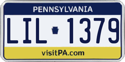 PA license plate LIL1379
