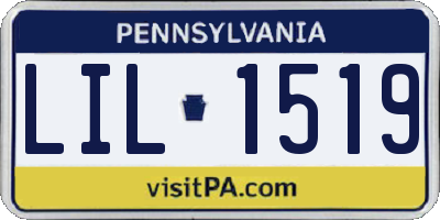 PA license plate LIL1519