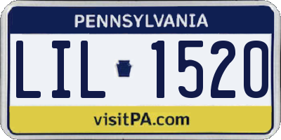 PA license plate LIL1520