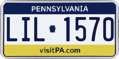 PA license plate LIL1570