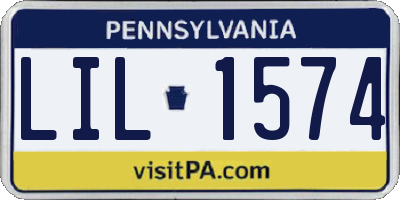 PA license plate LIL1574