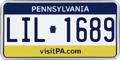 PA license plate LIL1689