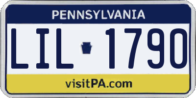 PA license plate LIL1790