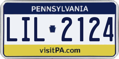 PA license plate LIL2124