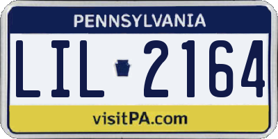 PA license plate LIL2164